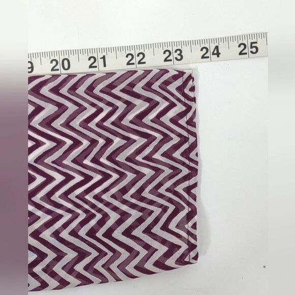 Dress Barn Roll-tab Striped Layered Tunic Blouse Purple and White size Small - Picture 14 of 16